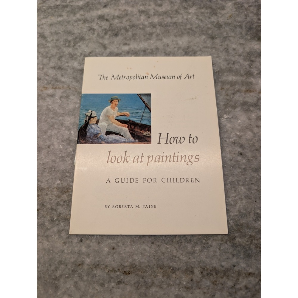 1959 How to Look at Paintings Guide for Children Metropolitan Museum Art